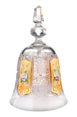 Brúsený zvonček zlatý 13,5 cm | Royal Crystal