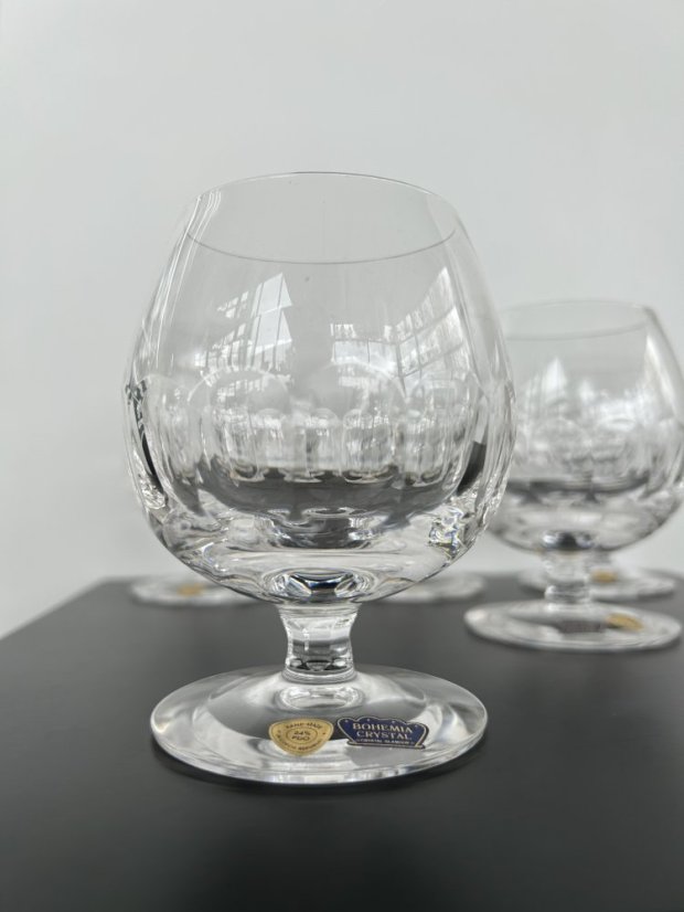 Sklenice na koňak, Glamour Crystal, 230 ml, 5 ks
