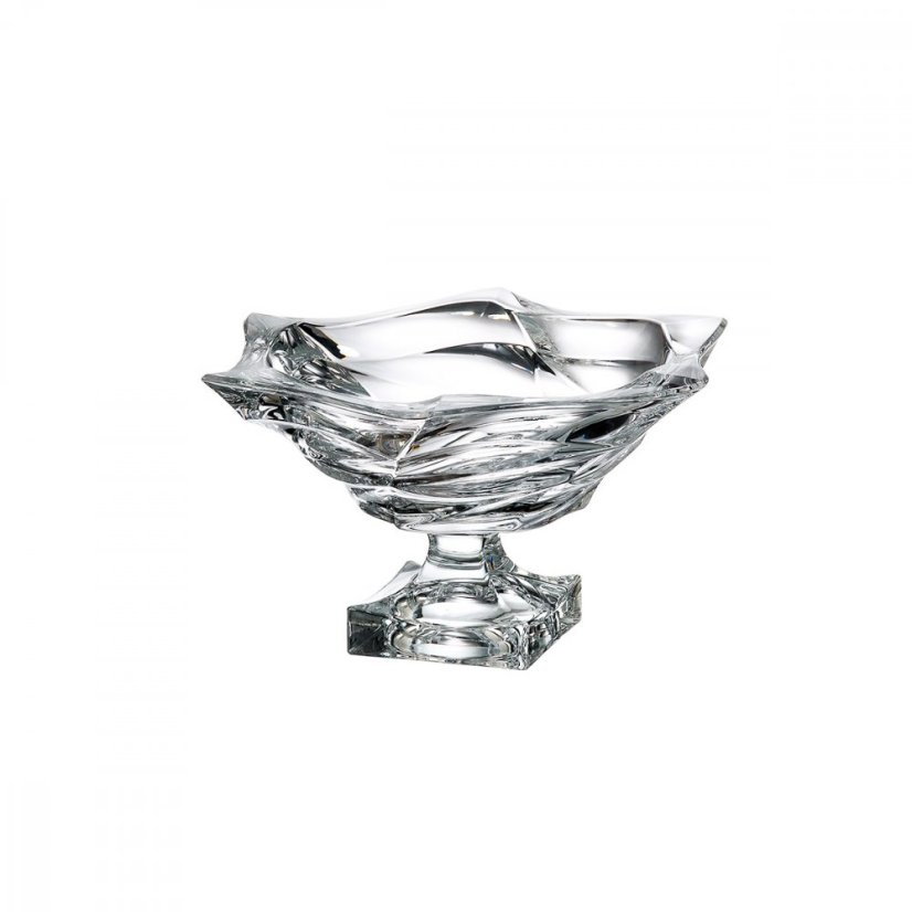 Misa FLAMENCO 33 cm - výrazný krištáľový kúsok na nohe od Bohemia Treasury Misa FLAMENCO 33 cm - výrazný krištáľový kúsok na nohe od Bohemia Treasury