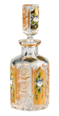 Broušený flakon - zlatý, Royal Crystal, 250 ml
