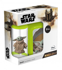 Dětský svačinový set, Mandalorian Grogu, Disney, 2ks