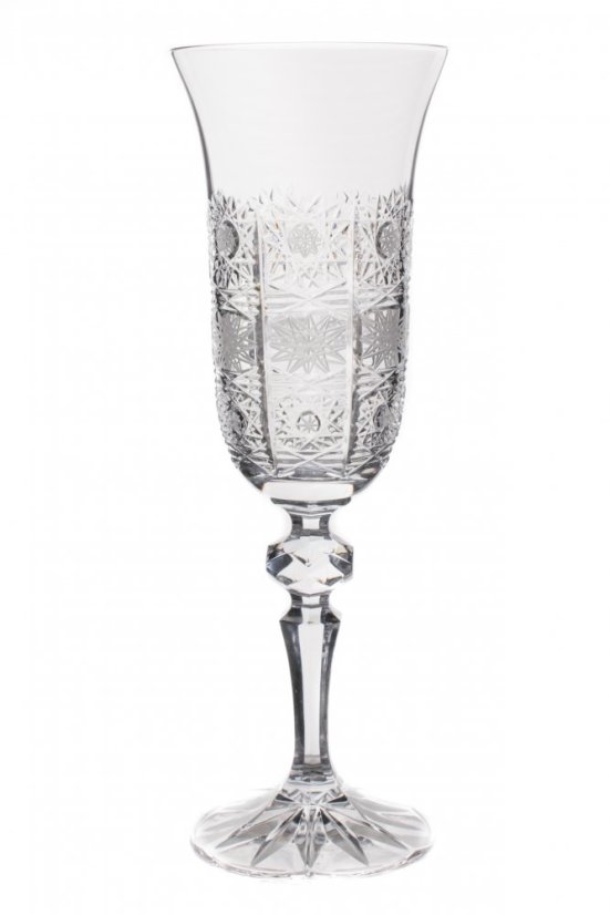 Broušené sklenice na šampaňské, Royal Crystal, 150 ml