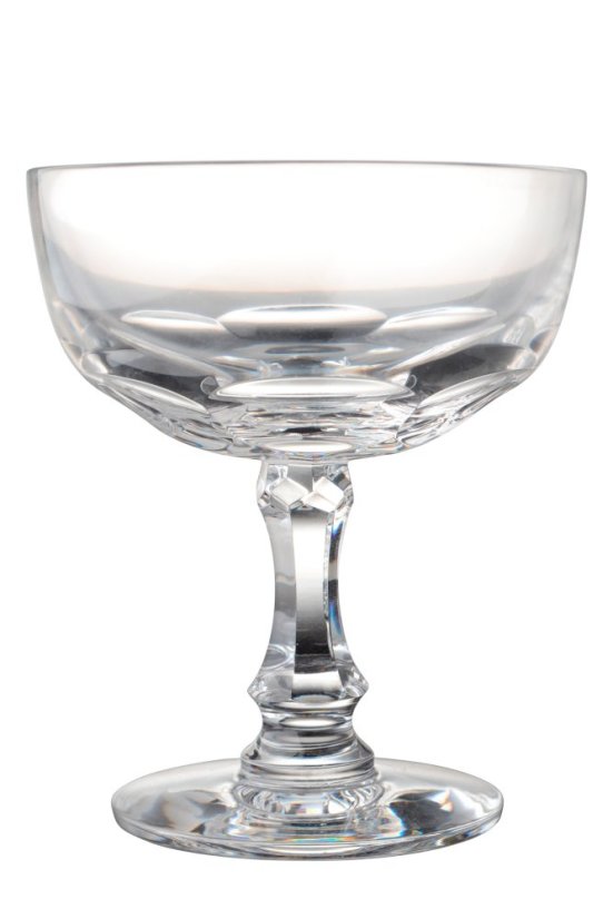 Broušená sklenice na šampaňské 145 ml, Glamour Crystal, 2 ks