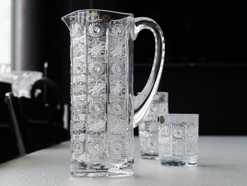 Skleněný džbán na vodu, Royal Crystal, 1,1 L