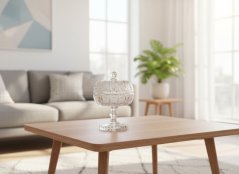Broušená dóza na noze 22 cm | Royal Crystal Broušená dóza na noze 22 cm | Royal Crystal