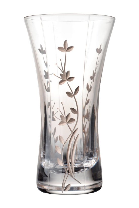 Broušená sklenice s florálními motivy 200 ml, Glamour Crystal, 2 ks