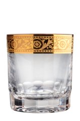 Broušená zlacená sklenice, Glamour Crystal, 180 ml Broušená zlacená sklenice, Glamour Crystal, 180 ml