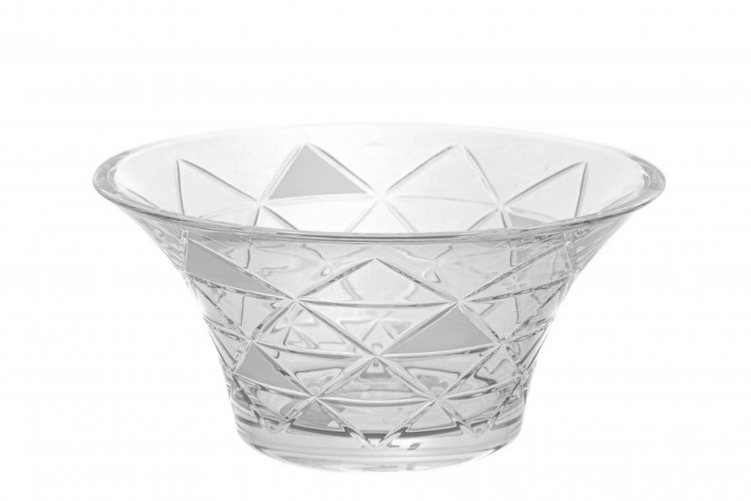 Křišťálová mísa, TRIANGLE, Gold Crystal, 20,5 cm