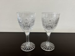 Broušená sklenice na víno, Glamour Crystal, 2 ks
