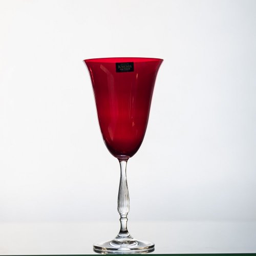 Sklenice na víno, ANTIK - červená, Crystalite Bohemia, 350ml (4ks)