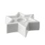 Porcelánový svícen Hvězda Český porcelán Dubí bílý 8,2 cm