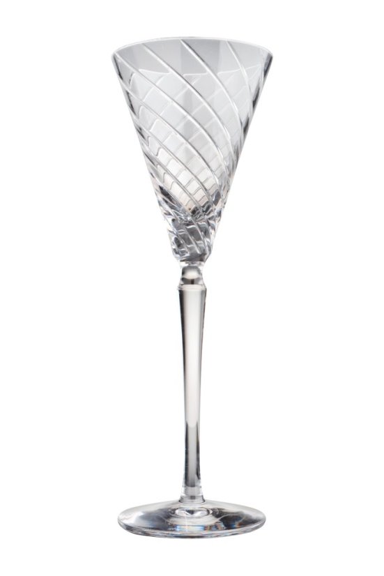 Broušená sklenice na víno, Glamour Crystal, 150 ml