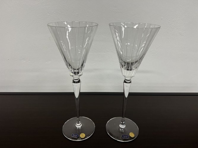 Set vysokých sklenic na šampaňské, Glamour Crystal, 250ml , 2 ks , II.jakost