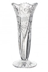 Broušená váza, Royal Crystal, 20,5 cm