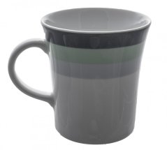 Porcelánový hrnek, Thun, MARSYAS, Barevné pruhy, 340 ml