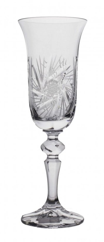 Broušené sklenice na šampaňské, Royal Crystal, 150 ml