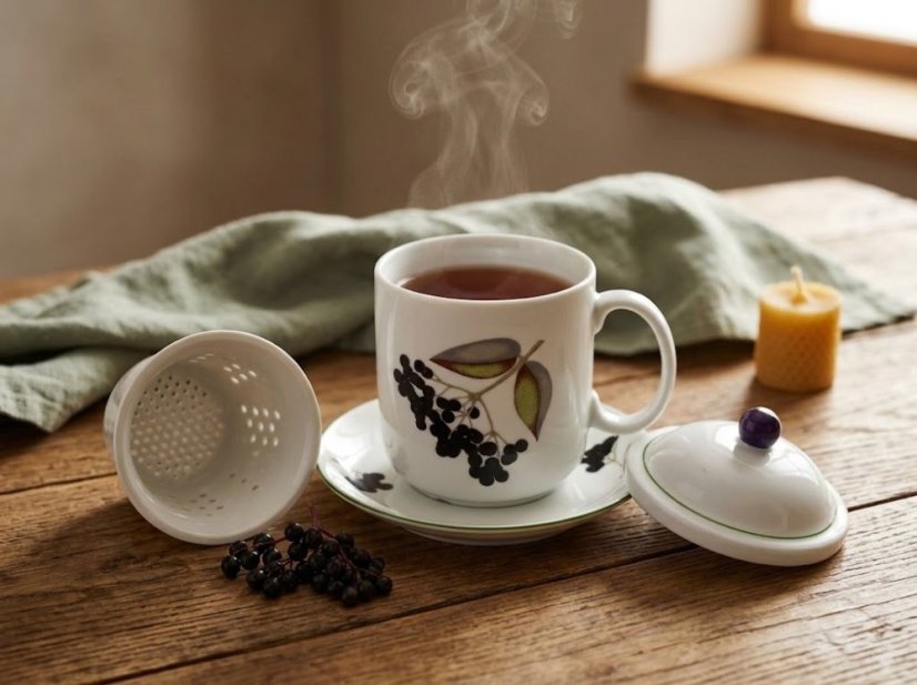 Porcelánová souprava na čaj, Adam, Thun, 350 ml, 4/1