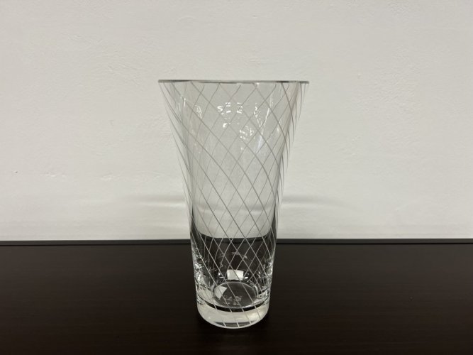Křišťálová váza, spirála, Glamour Crystal, 23 cm