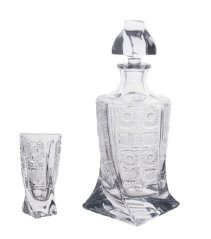 Broušený whisky set 6+1, Royal Crystal