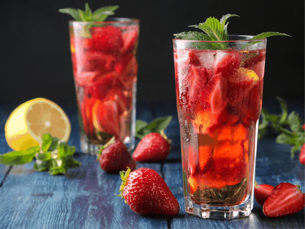 Jahodové mojito